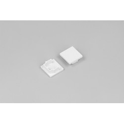 Alu / PVC profiler Endestykke HOOD14 - Hvid