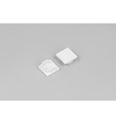 1 stk. Endestykke HOOD14 - Hvid