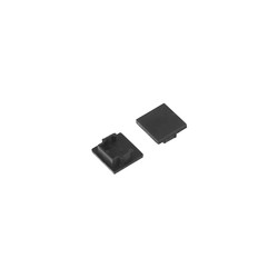 Alu / PVC profiler Endestykke HOOD14 - Sort