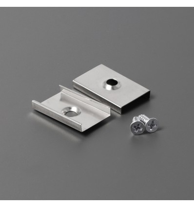 1 stk. Monteringsbeslag U - Undersænket, rustfrit stål