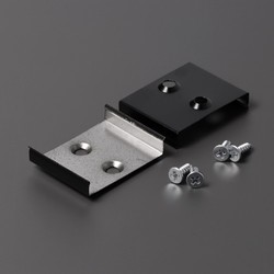 LED strip Monteringsbeslag W - Undersænket, sort