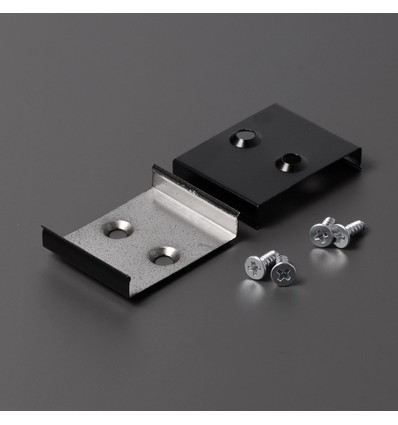 1 stk. Monteringsbeslag W - Undersænket, sort