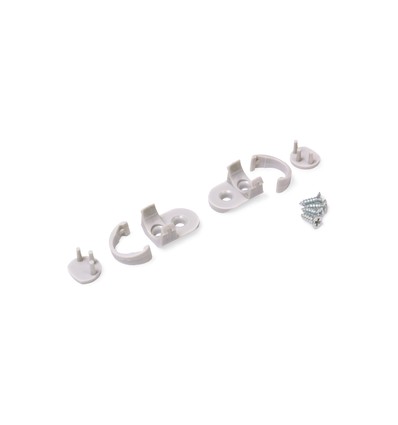 1 stk. Holder PEN8 - flad, grå