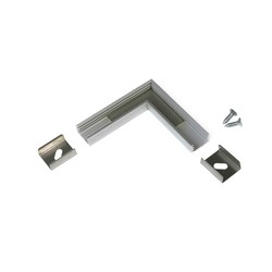 LED strip Profilsamler SLIM8 90DEG - Anodiseret