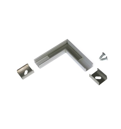 Profilsamler SLIM8 90DEG - Anodiseret