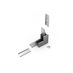 LED strip Profilsamler LINEA20 90DEG -  op / ned, anodiseret