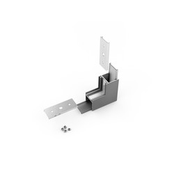 LED strip Profilsamler LINEA20 270DEG -  op / ned, anodiseret