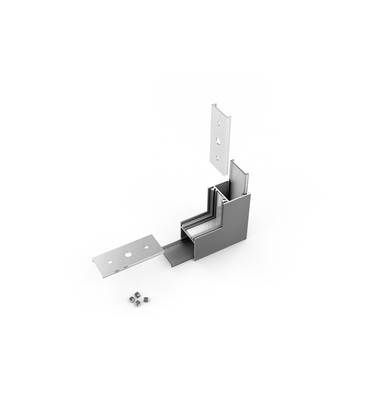 Profilsamler LINEA20 270DEG - op / ned, anodiseret Profilsamler LINEA20 270DEG - op / ned, anodiseret