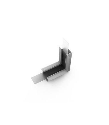 Profilsamler VARIO30-05 90DEG -  op / ned, anodiseret