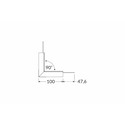 Profilsamler VARIO30-05 90DEG -  op / ned, anodiseret