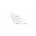 Profilsamler VARIO30-05 120DEG - Anodiseret