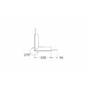 Profilsamler VARIO30-05 270DEG -  op / ned, anodiseret