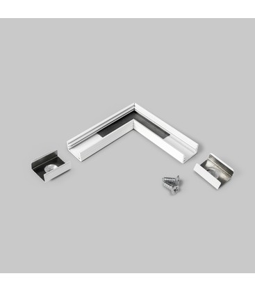 Profilsamler SLIM8 90DEG - Hvid lakeret