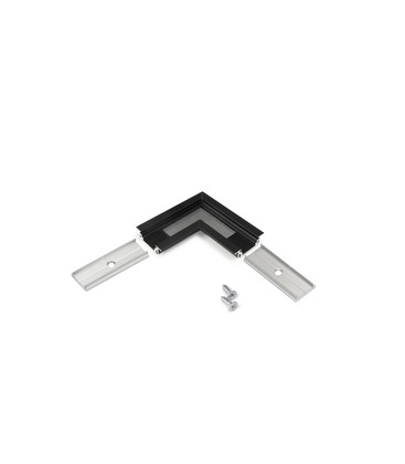 Profilsamler GROOVE10 90DEG - Sort anodiseret
