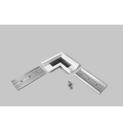 Profilsamler GROOVE14 90DEG - Hvid lakeret