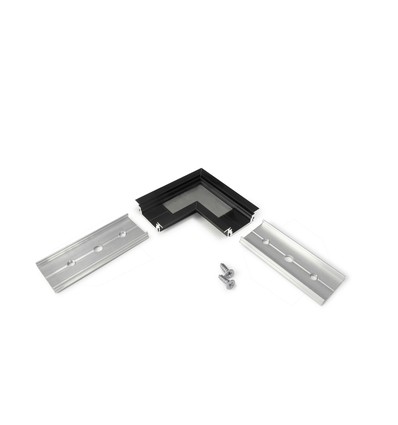 Profilsamler GROOVE14 90DEG - Sort anodiseret