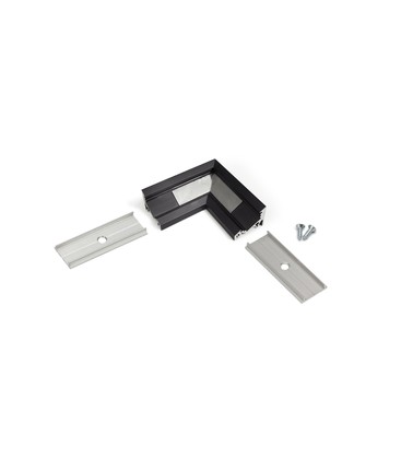 Profilsamler CORNER10 90DEG - Sort anodiseret