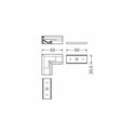 Profilsamler CORNER14 90DEG - Hvid lakeret