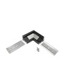 Profilsamler CORNER14 90DEG - Sort anodiseret
