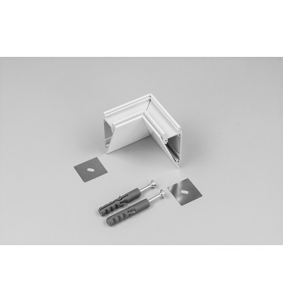 Profilsamler WALLE12 90DEG - Hvid lakeret