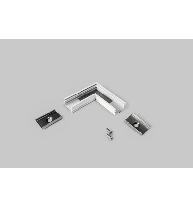 Profilsamler UNI12 90DEG - Hvid lakeret