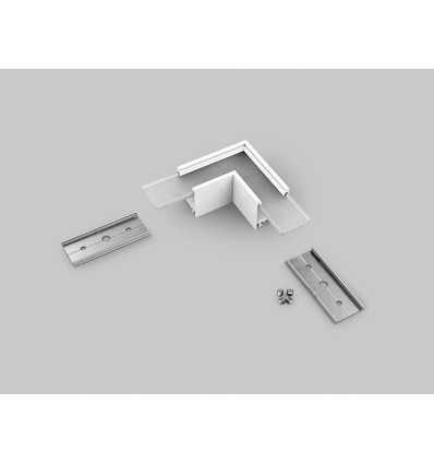 Profilsamler LINEA20 90DEG - Hvid lakeret
