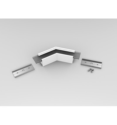 Profilsamler LINEA20 135DEG - Hvid lakeret