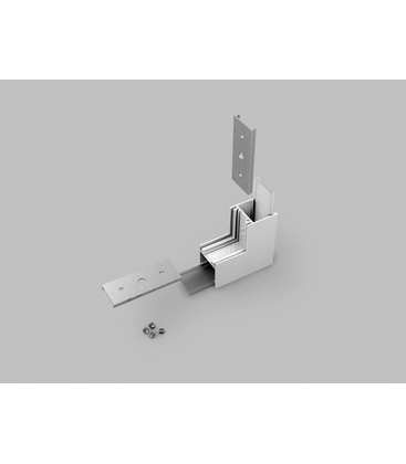 Profilsamler LINEA20 270DEG -  op / ned, hvid lakeret