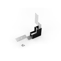 Profilsamler LINEA20 270DEG -  op / ned, sort