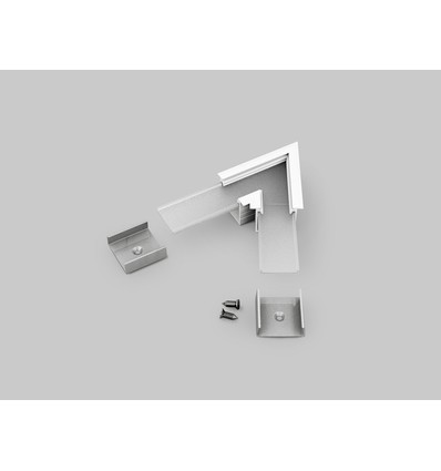 Profilsamler LINEA-IN20 60DEG - Hvid lakeret