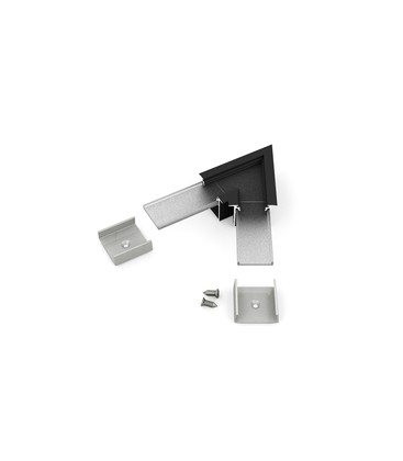 Profilsamler LINEA-IN20 60DEG - Sort anodiseret