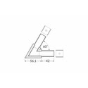 Profilsamler LINEA-IN20 60DEG - Hvid lakeret