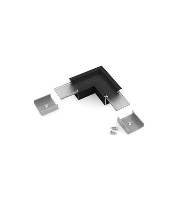 Profilsamler LINEA-IN20 90DEG - Sort anodiseret