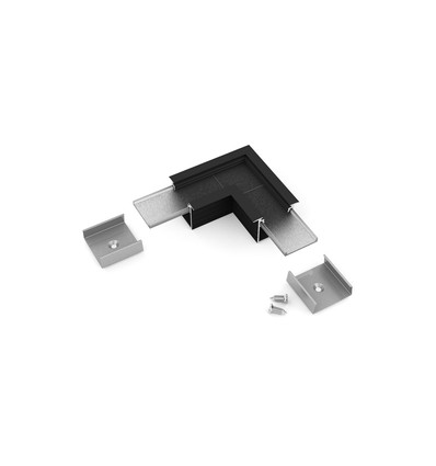 Profilsamler LINEA-IN20 90DEG - Sort anodiseret