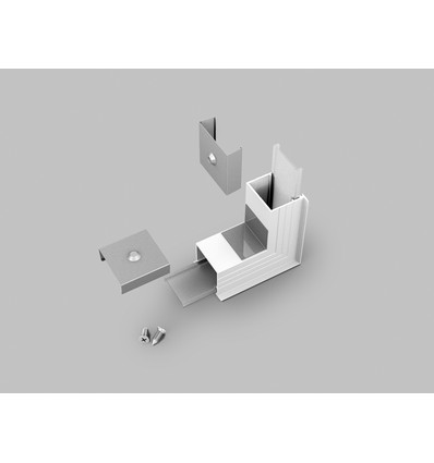 Profilsamler LINEA-IN20 270DEG - op / ned, hvid lakeret