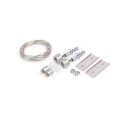 LED strip 1.5m wireophæng strømførende (50V), sølvfarvet