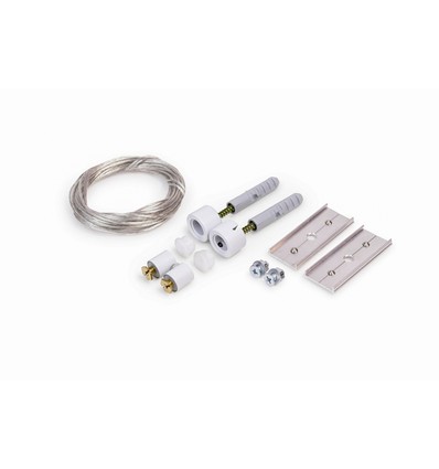 1.5m wireophæng strømførende (50V), hvid lakeret