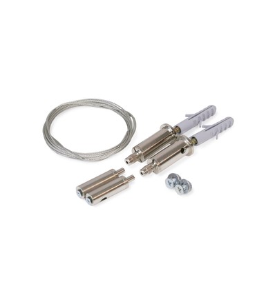 1.5m wireophæng til montering, krom