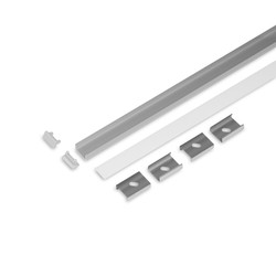 LED strip 2m sæt BEGTON12 + J SLIDE - Anodiseret