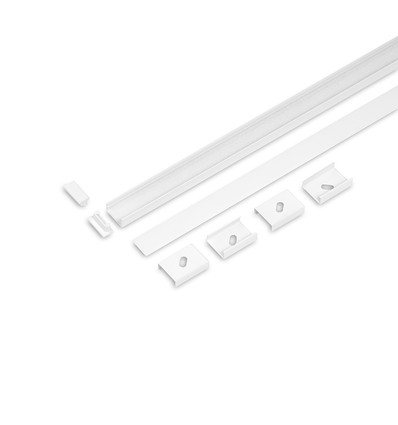 2m sæt BEGTON12 + J SLIDE - Hvid