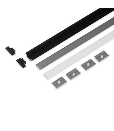 2m sæt GROOVE10.V2 + C CLICK - Sort anodiseret
