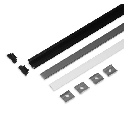 2m sæt GROOVE14.V2 + C3 CLICK - Sort anodiseret