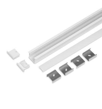 2m sæt LINEA-IN20 + F CLICK - Hvid