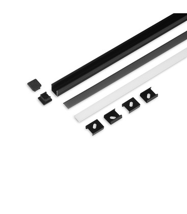 2m sæt SMART10 + C2 CLICK - Sort anodiseret
