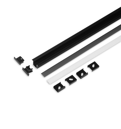 2m sæt SMART-IN10 + C2 CLICK - Sort anodiseret