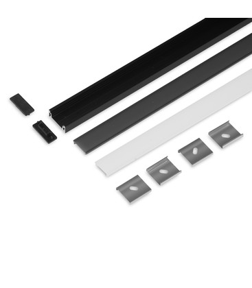 2m sæt SURFACE14.V2 + F CLICK - Sort anodiseret
