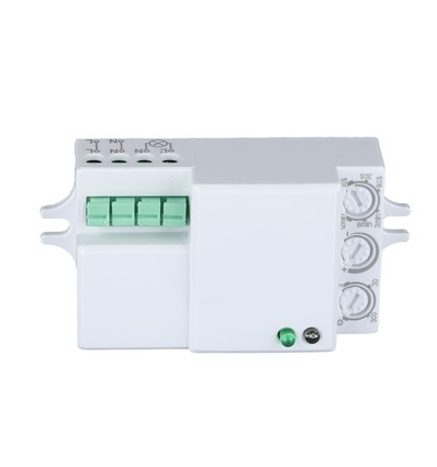 Mikrobølge bevægelsessensor til LED - Max 300W, 180°/360°, IP20 indendørs
