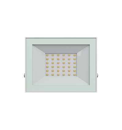 30W projektør - IP65, Hvid, arbejdslampe