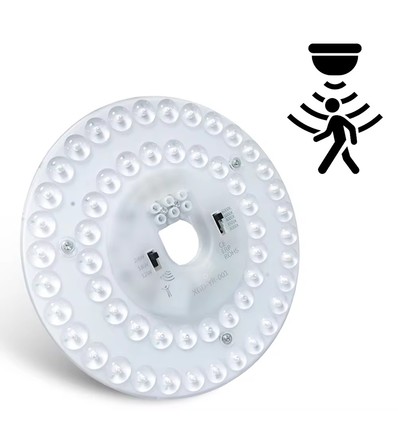 Ø17 cm / 24/18/12W Sensor LED indsats - Valgfri CCT, erstat G24, cirkelrør og kompaktrør, flicker free