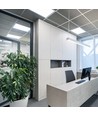 60x60 Casambi LED Panel, 36W - Højde:9mm, UGR19, hvid kant